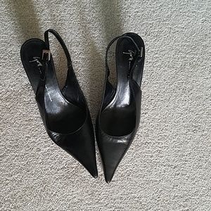 Black slingbacks heels Giuseppe Zanotti 6